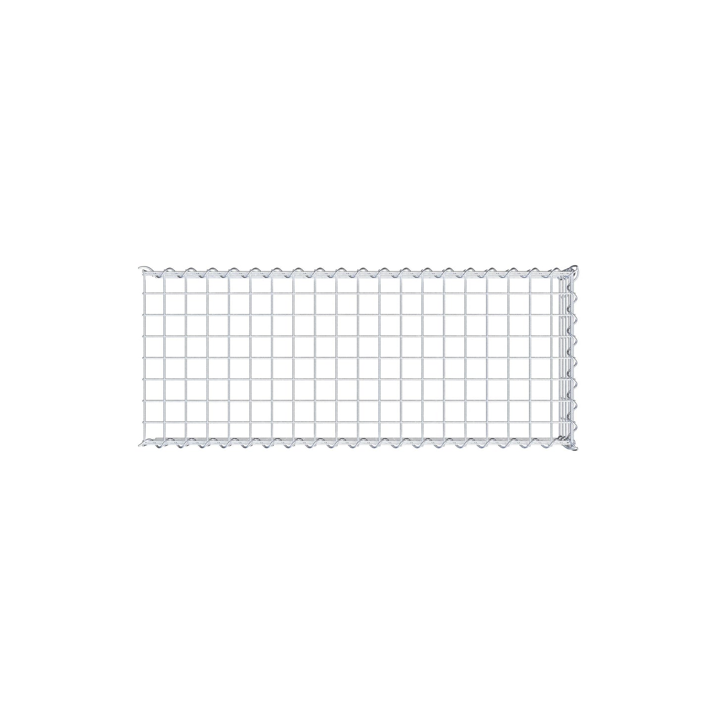 Add-on schanskorf type 4 100 cm x 20 cm x 40 cm (L x H x D), maaswijdte 5 cm x 5 cm, spiraalvormig