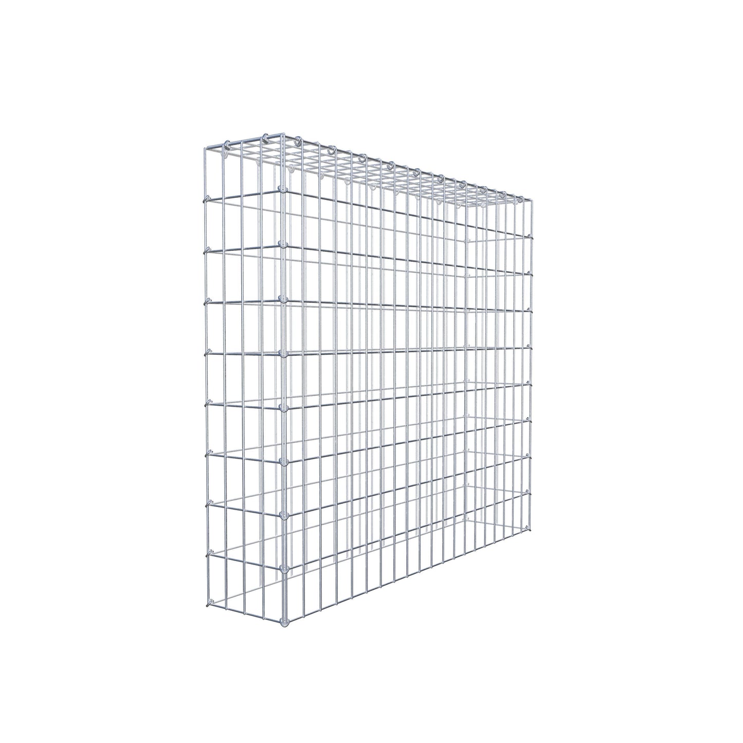 Gabbione aggiuntivo di tipo 3 100 cm x 90 cm x 20 cm (L x H x P), maglia 5 cm x 10 cm, anello a C