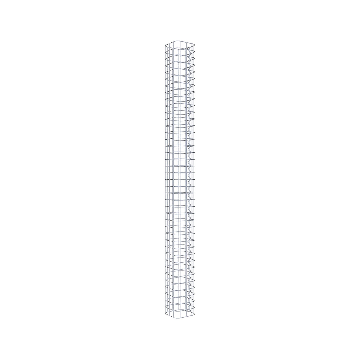Gabionensäule eckig feuerverzinkt, 17 cm x 17 cm, 200 cm Höhe, MW 5 cm x 5 cm