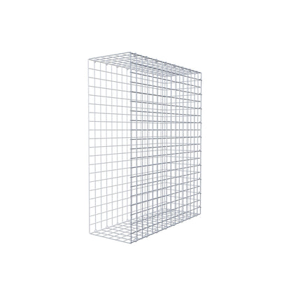 Gavión complementario de tipo 2 100 cm x 80 cm x 30 cm (largo x alto x fondo), malla 5 cm x 5 cm, anillo en C
