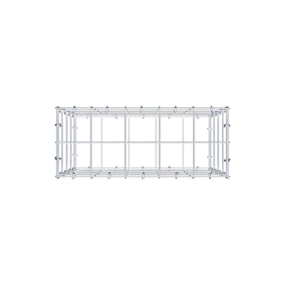 Gabione 50 cm x 40 cm x 20 cm (L x H x T), Maschenweite 10 cm x 10 cm, C-Ring