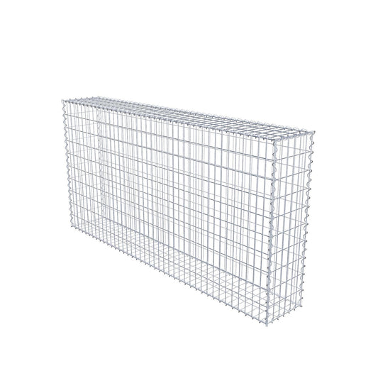 Gavión 200 cm x 100 cm x 30 cm (largo x alto x fondo), malla 5 cm x 10 cm, en espiral