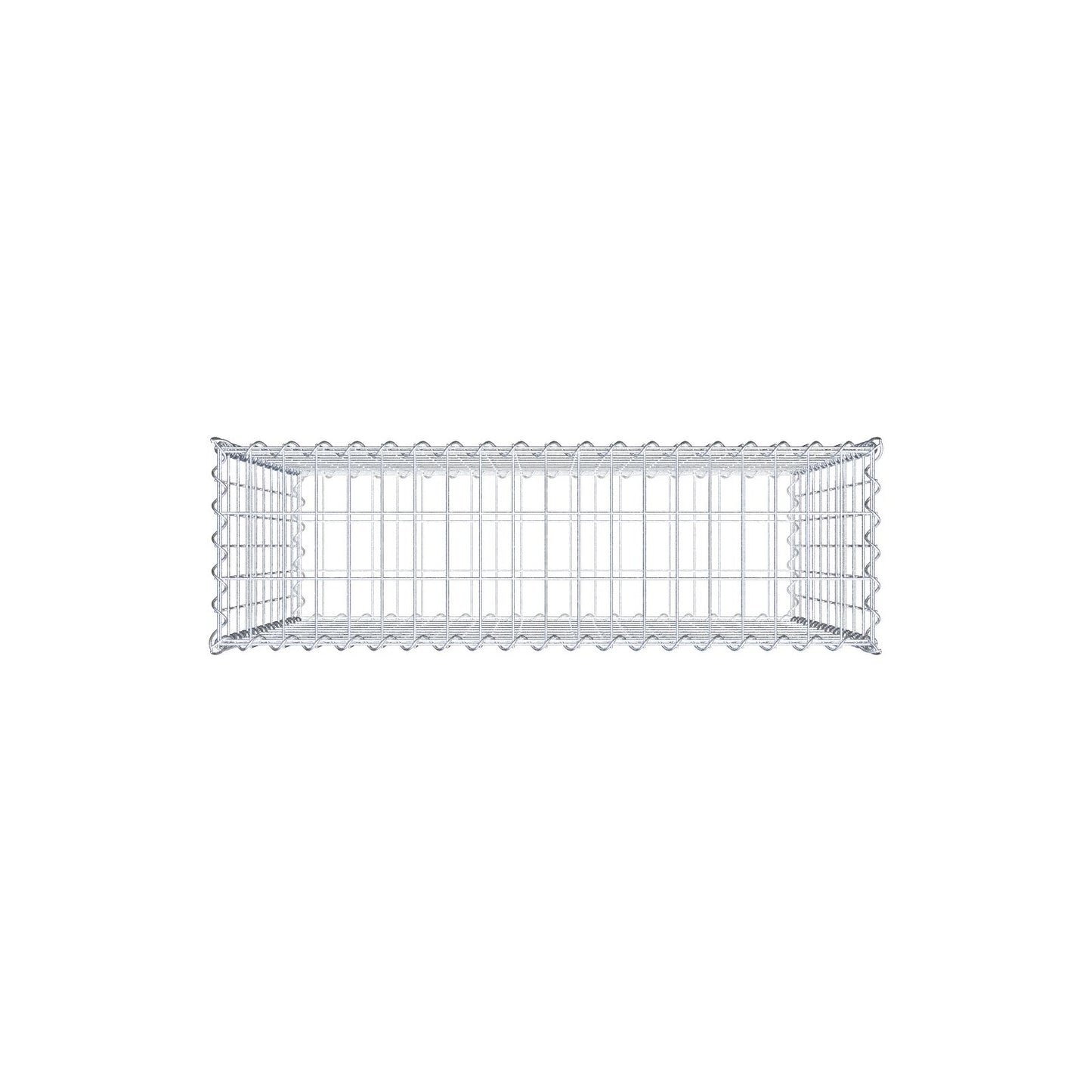 Schanskorf 100 cm x 100 cm x 30 cm (L x H x D), maaswijdte 5 cm x 10 cm, spiraal