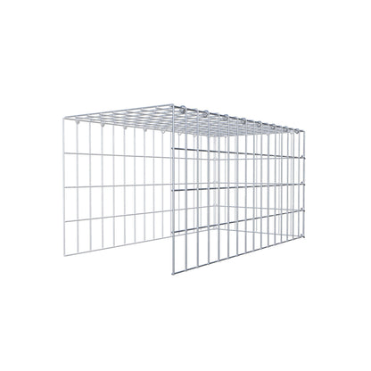 Fourche rapportée type 4 80 cm x 40 cm x 40 cm (L x H x P), mailles 5 cm x 10 cm, anneau C