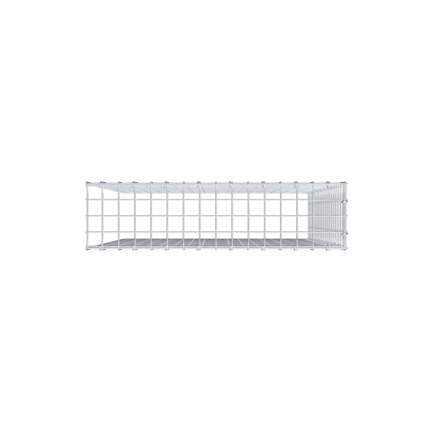 Add-on schanskorf type 4 100 cm x 80 cm x 20 cm (L x H x D), maaswijdte 5 cm x 5 cm, C-ring