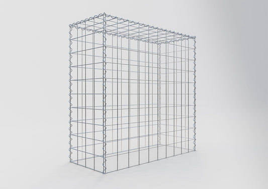 Gabion rapporté type 3 100 cm x 100 cm x 40 cm (L x H x P), mailles 10 cm x 10 cm, spirale
