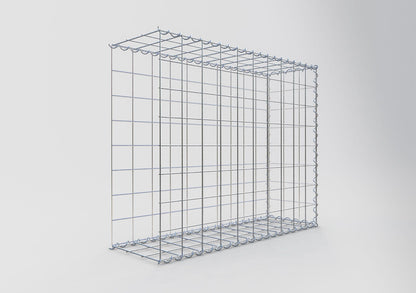 Aangegroeide schanskorf type 2 100 cm x 80 cm x 30 cm (L x H x D), maaswijdte 10 cm x 10 cm, spiraal