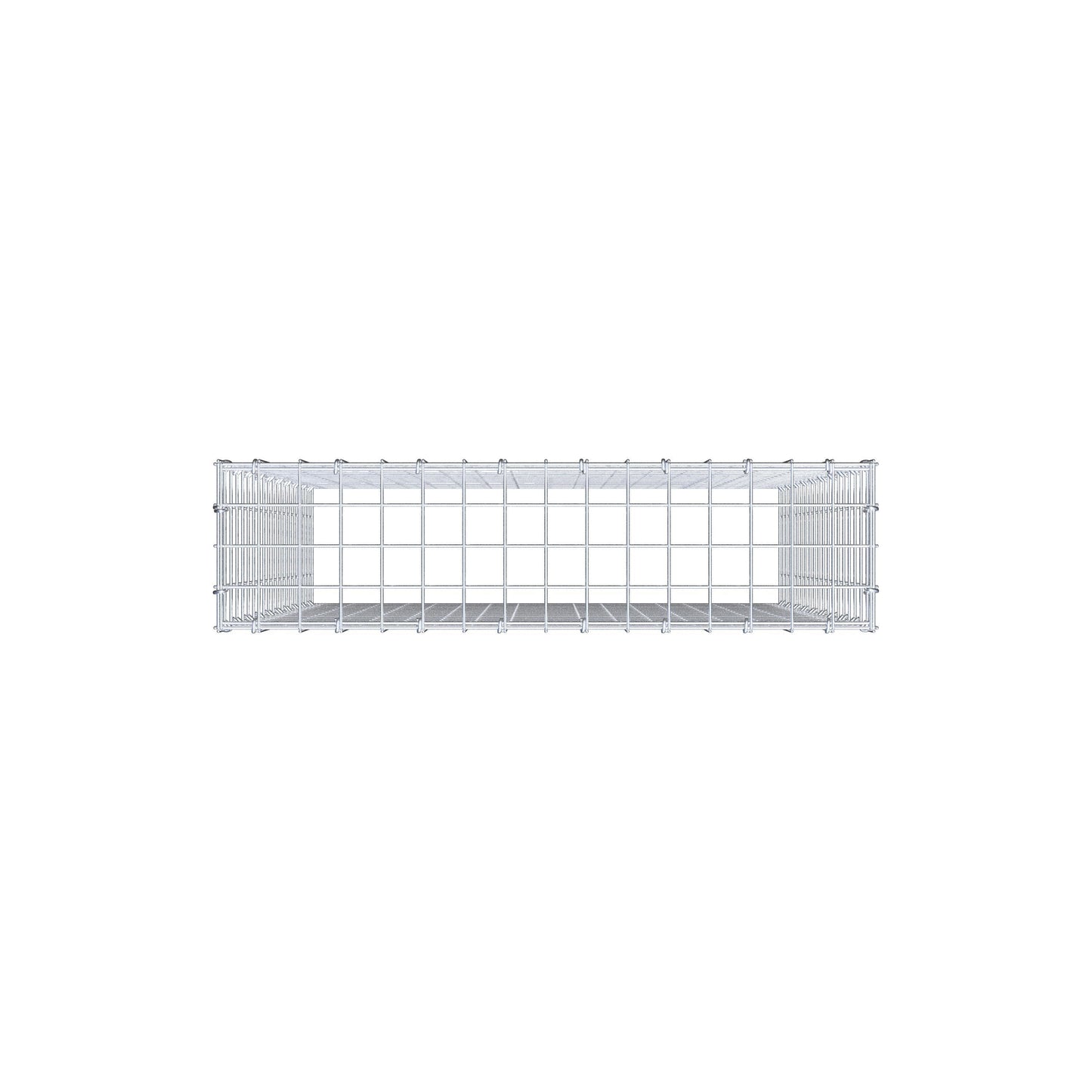 Gavión complementario de tipo 3 100 cm x 80 cm x 20 cm (L x A x P), malla 5 cm x 5 cm, anillo en C