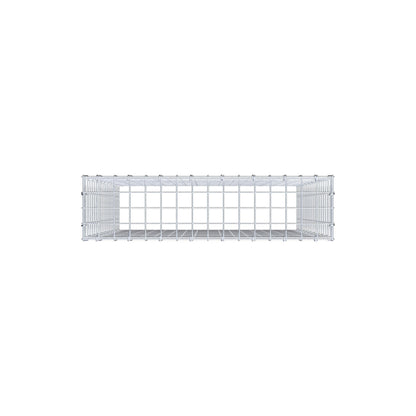 Gavión complementario de tipo 3 100 cm x 80 cm x 20 cm (L x A x P), malla 5 cm x 5 cm, anillo en C