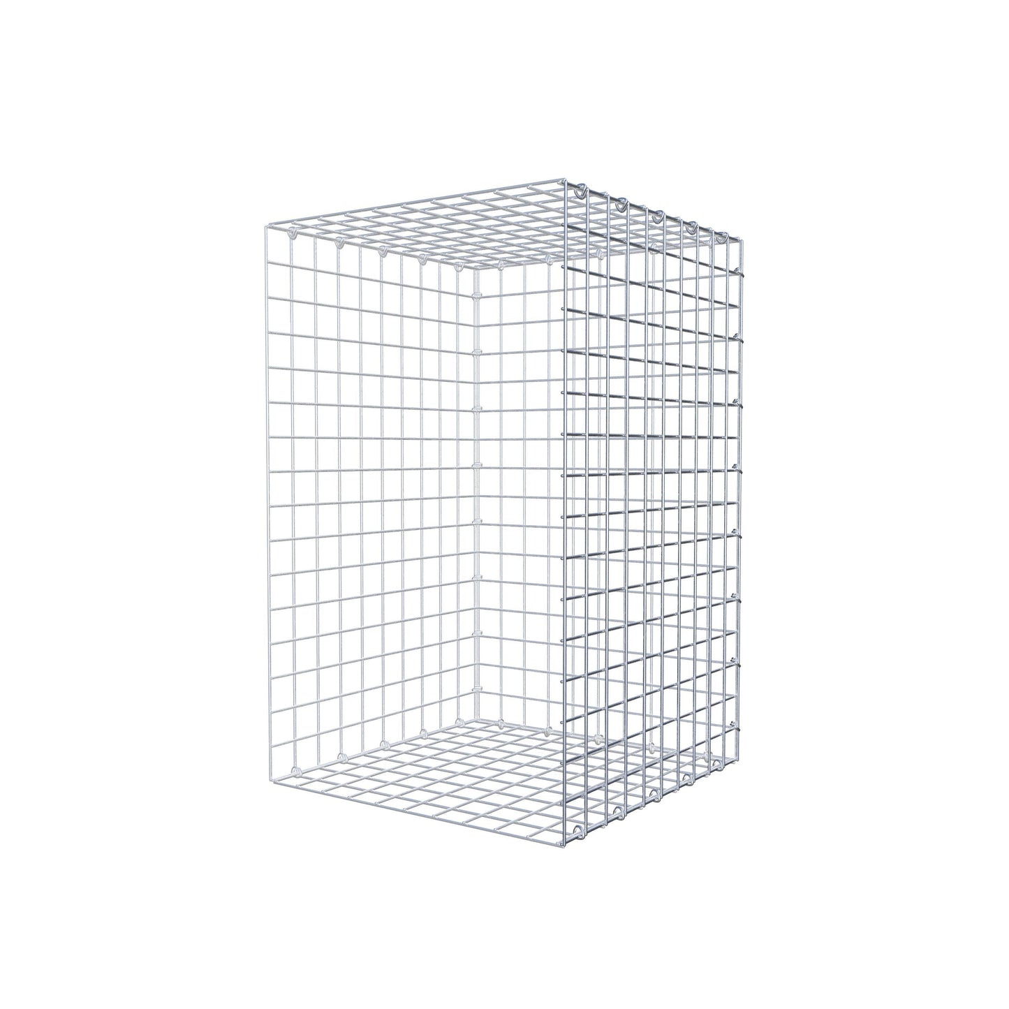 Opzetpaal type 2 80 cm x 50 cm x 50 cm (L x H x D), maaswijdte 5 cm x 5 cm, C-ring