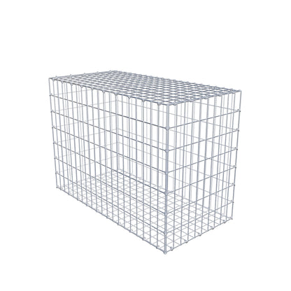 Gabione 100 cm x 70 cm x 50 cm (L x H x T), Maschenweite 5 cm x 10 cm, C-Ring