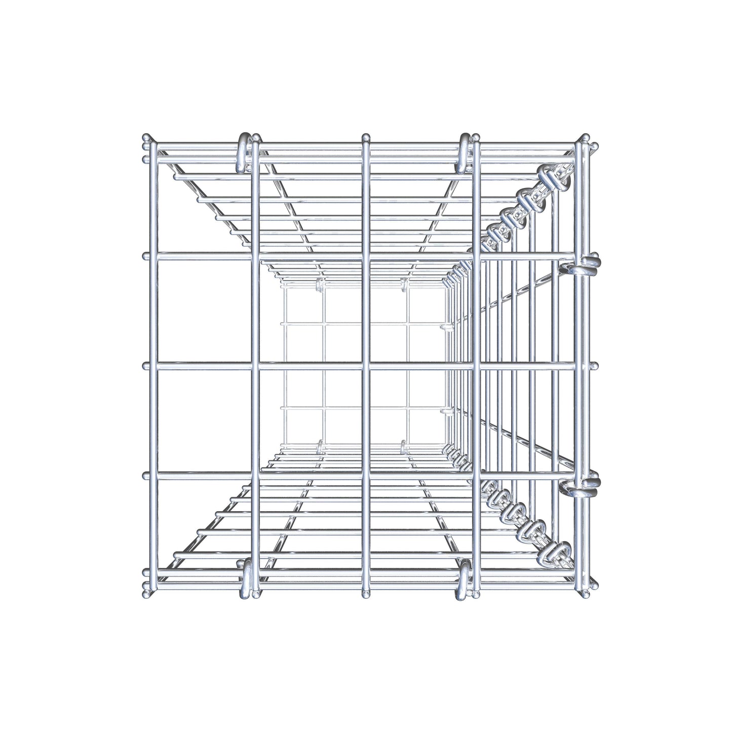 Add-on schanskorf type 2 100 cm x 20 cm x 20 cm, maaswijdte 5 cm x 10 cm, C-ring