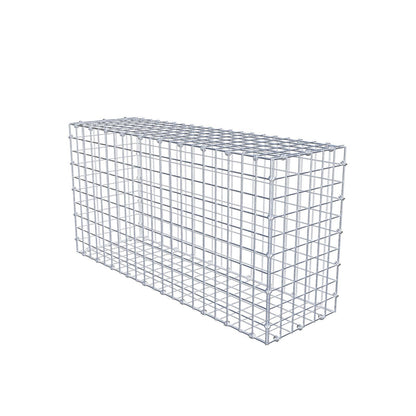 Gabbione 100 cm x 50 cm x 30 cm (L x H x P), maglia 5 x 5 cm, anello a spirale