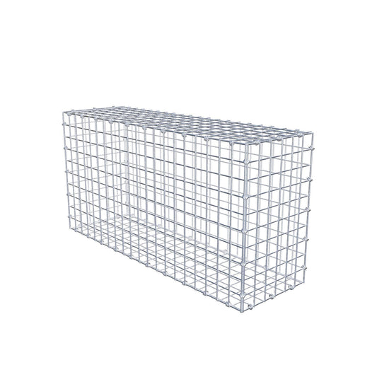 Gabbione 100 cm x 50 cm x 30 cm (L x H x P), maglia 5 x 5 cm, anello a spirale