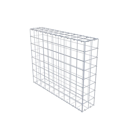 Gabbione 100 cm x 80 cm x 20 cm (L x H x P), maglia 10 cm x 10 cm, anello a C