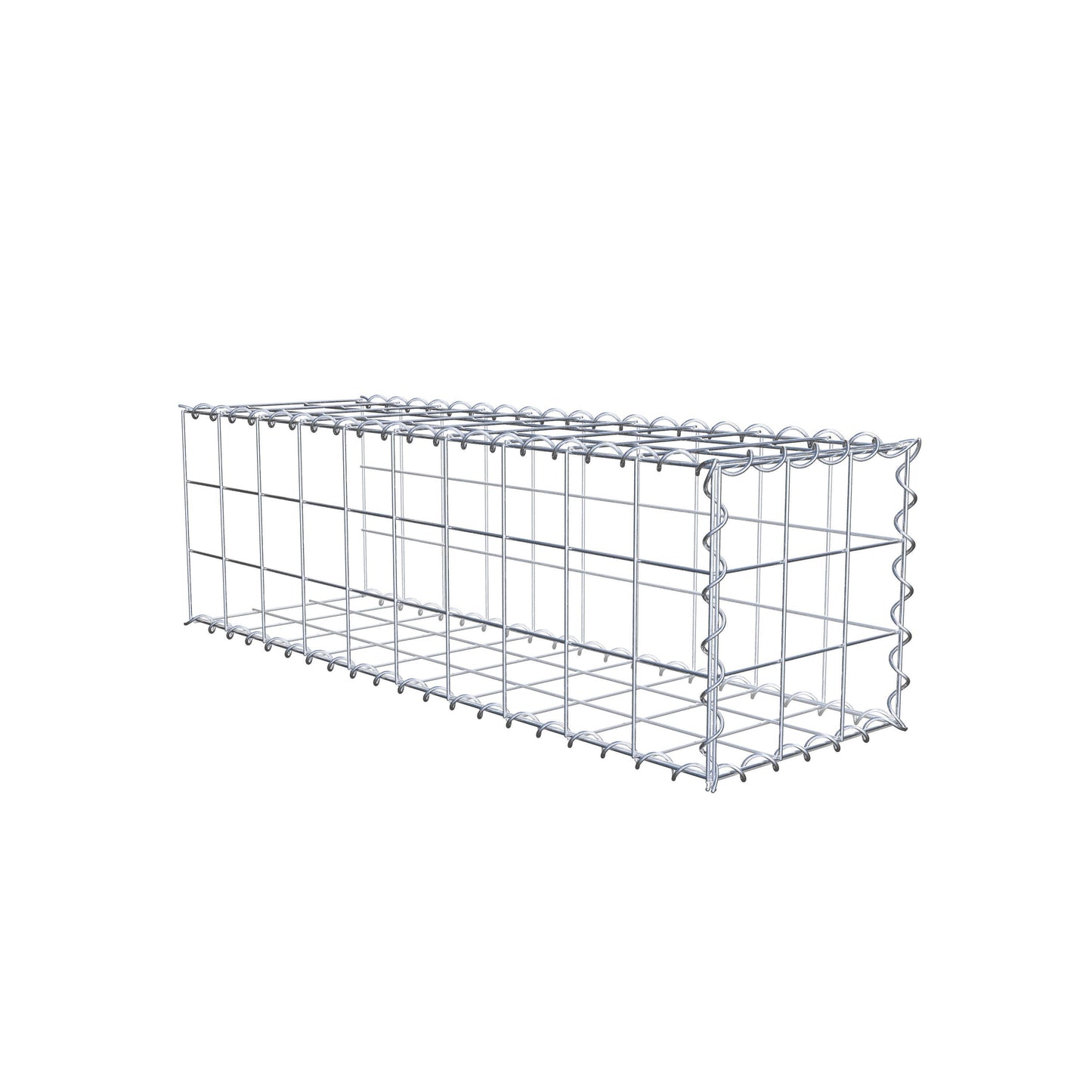 Extra gabion typ 2 100 cm x 30 cm x 30 cm (L x H x D), maskstorlek 10 cm x 10 cm, spiral