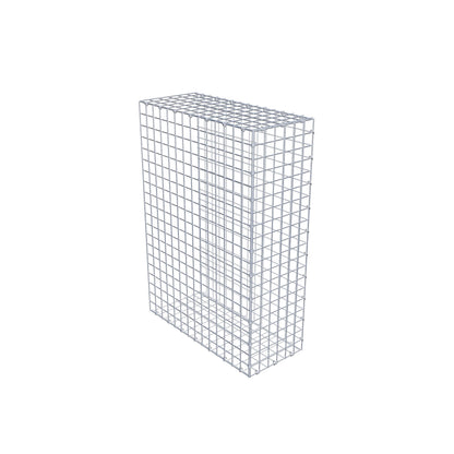 Typ 2 påbyggnadsgabion 100 cm x 70 cm x 30 cm (L x H x D), maskstorlek 5 cm x 5 cm, C-ring