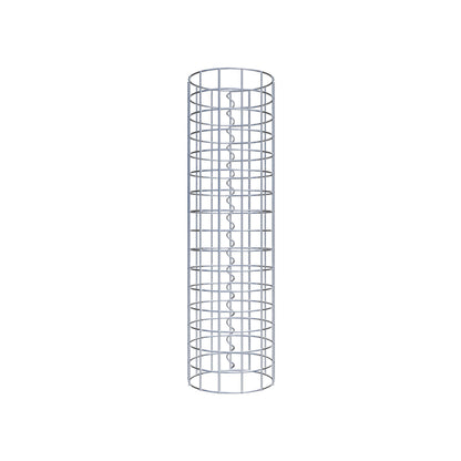 Colonna gabbionata rotonda 22 cm di diametro, 80 cm di altezza, maglia 5 cm x 5 cm