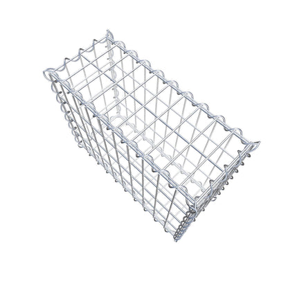 Gabione 50 cm x 40 cm x 20 cm (L x H x T), Maschenweite 5 cm x 10 cm, Spirale
