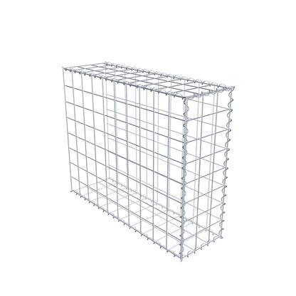 Aangegroeide schanskorf type 2 100 cm x 80 cm x 30 cm (L x H x D), maaswijdte 10 cm x 10 cm, spiraal