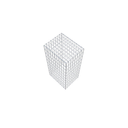 Gabion 100 cm x 50 cm x 40 cm (L x H x D), maskstorlek 5 cm x 10 cm, C-ring