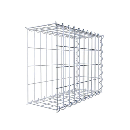 Gabion rapporté type 2 50 cm x 40 cm x 20 cm (L x H x P), mailles 5 cm x 10 cm, spirale