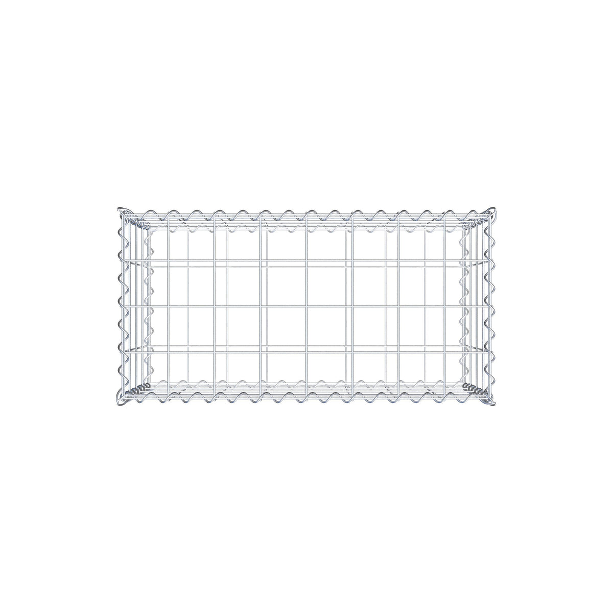 Gabbione 80 cm x 40 cm x 40 cm (L x H x P), maglia 10 cm x 10 cm, spirale