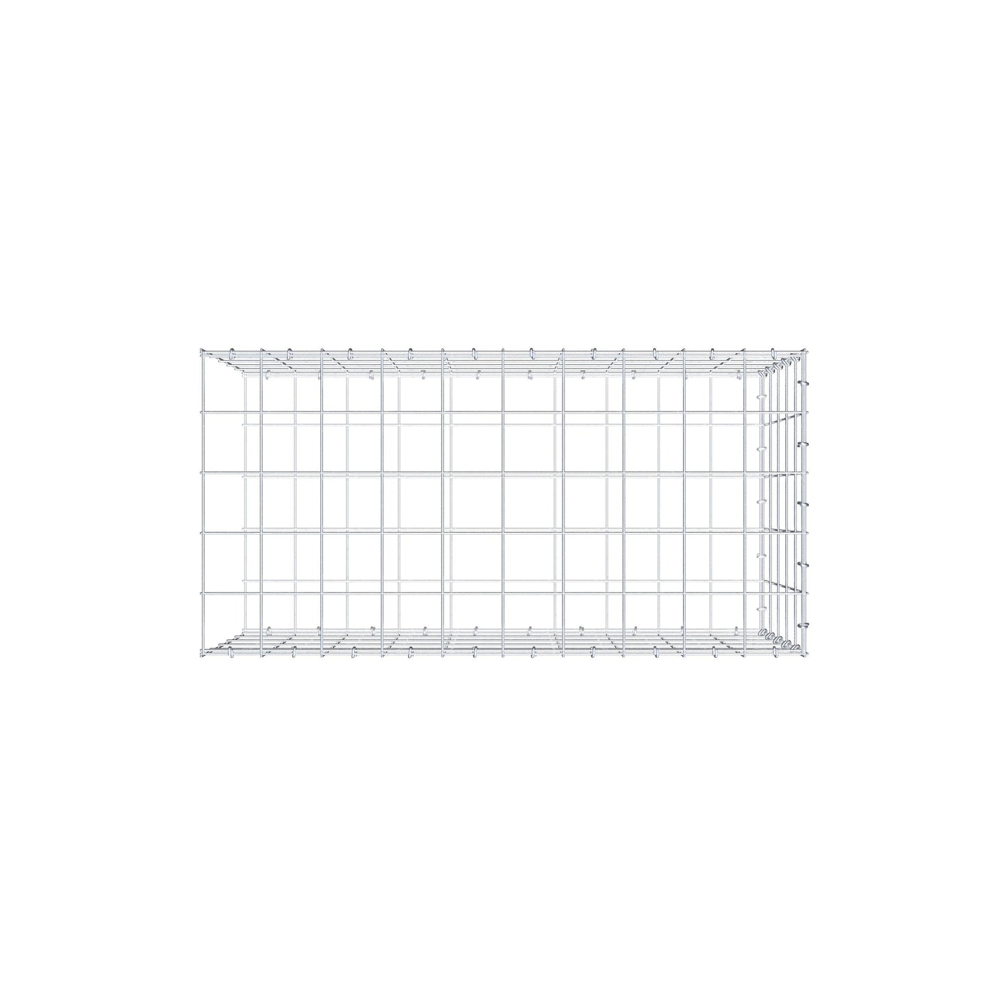 Pila adicional tipo 2 100 cm x 50 cm x 50 cm (L x A x P), malla 10 cm x 10 cm, anillo en C