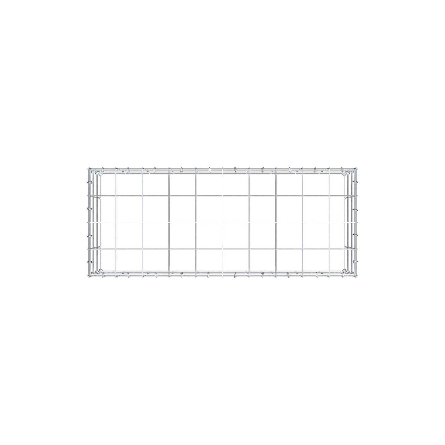 Gabbione aggiuntivo di tipo 3 100 cm x 30 cm x 40 cm (L x H x P), maglia 10 cm x 10 cm, anello a C
