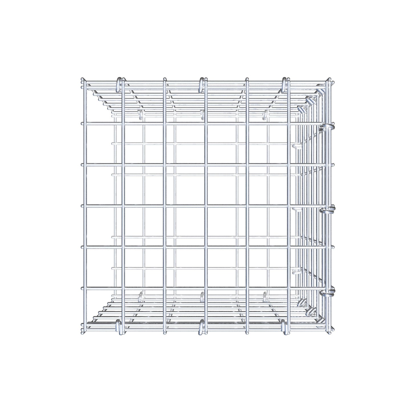 Extra gabion typ 2 30 cm x 30 cm x 30 cm (L x H x D), maskstorlek 5 cm x 5 cm, C-ring