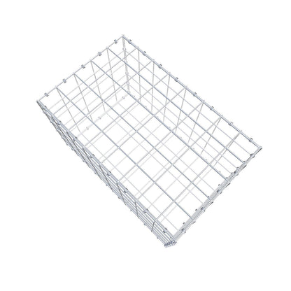 Gabione 80 cm x 50 cm x 50 cm (L x H x T), Maschenweite 10 x 10 cm, Spiralring