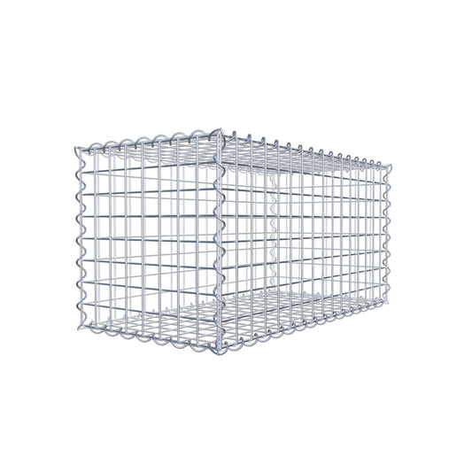 Gabbione 80 cm x 40 cm x 40 cm (L x H x P), maglia 5 cm x 5 cm, spirale