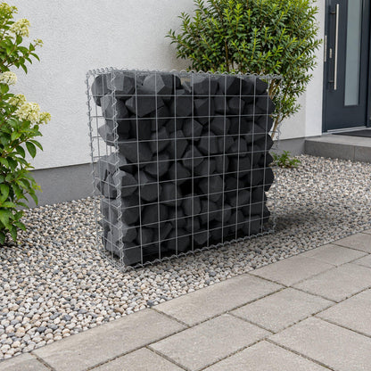 Gabione 100 cm x 90 cm x 30 cm (L x H x T), Maschenweite 10 cm x 10 cm, Spirale