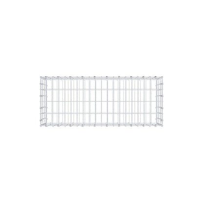 Gabion 100 cm x 30 cm x 40 cm (L x H x D), maskstorlek 5 x 10 cm, spiralring