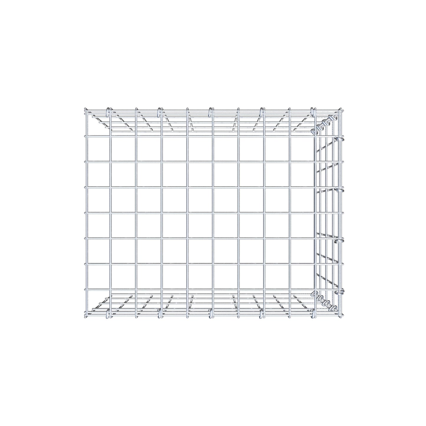 Fourche rapportée type 4 50 cm x 40 cm x 40 cm (L x H x P), mailles 5 cm x 10 cm, anneau C