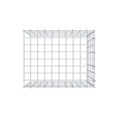 Fourche rapportée type 4 50 cm x 40 cm x 40 cm (L x H x P), mailles 5 cm x 10 cm, anneau C