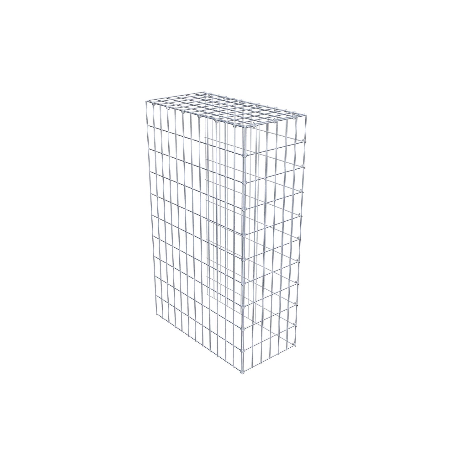 Gabbione aggiuntivo tipo 4 100 cm x 60 cm x 30 cm (L x H x P), maglia 5 cm x 10 cm, anello a C