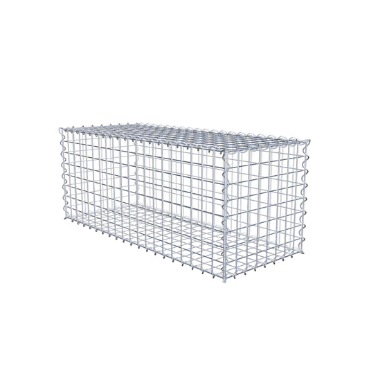 2er Set Gabionen 100 cm x 40 cm x 40 cm (L x H x T), Maschenweite 5 x 5 cm, Spirale