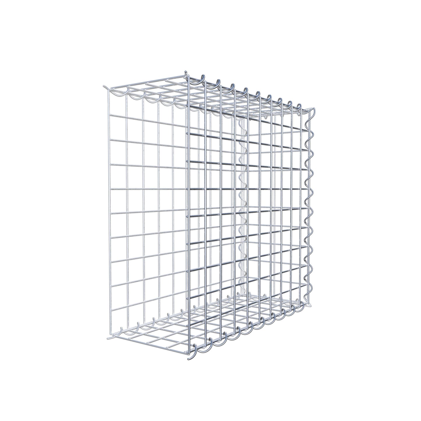 Anbaugabione Typ 2 50 cm x 50 cm x 20 cm (L x H x T), Maschenweite 5 cm x 5 cm, Spirale