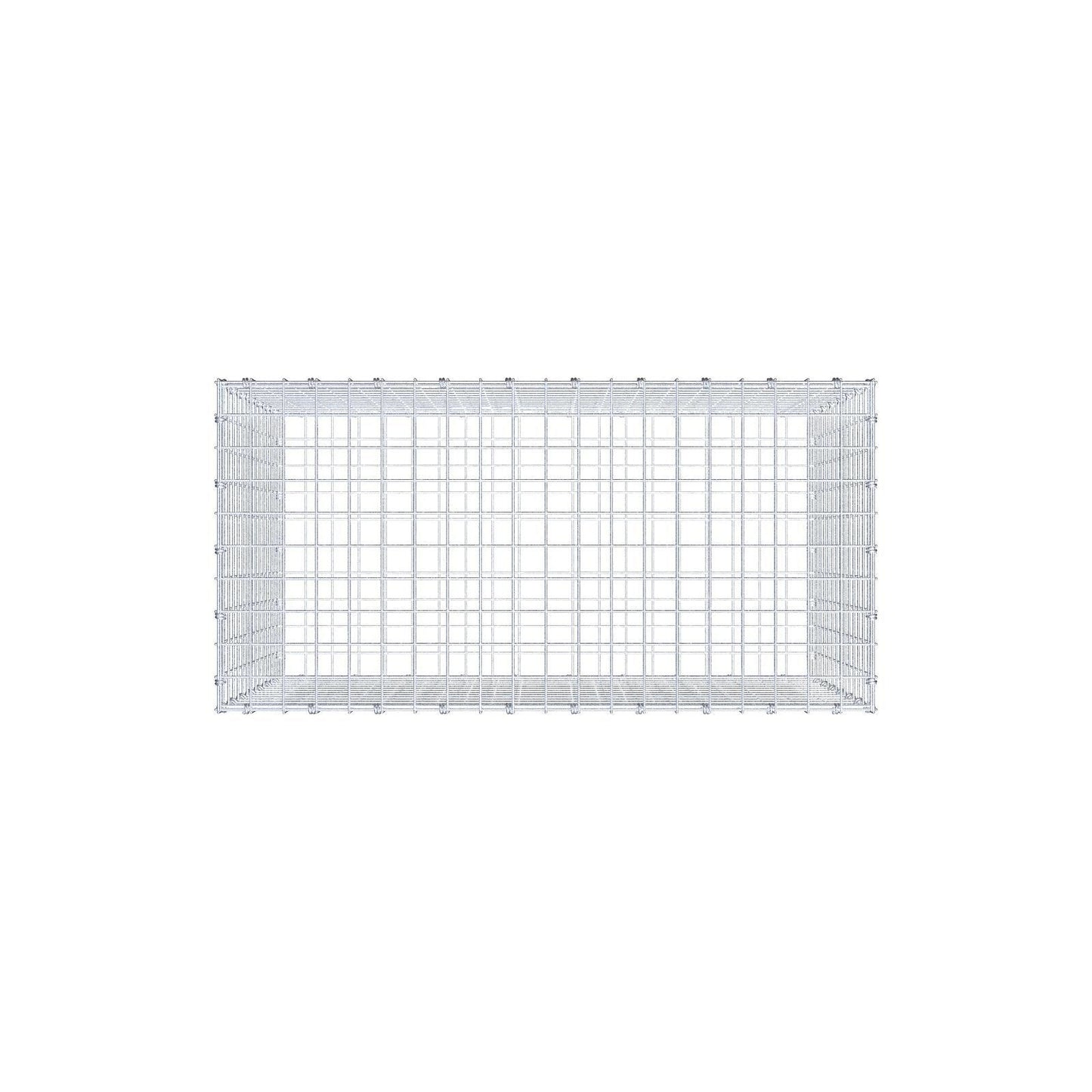 Gabbione 100 cm x 70 cm x 50 cm (L x H x P), maglia 5 x 5 cm, anello a spirale