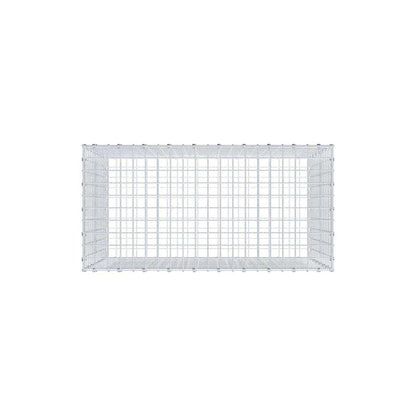 Gabbione 100 cm x 70 cm x 50 cm (L x H x P), maglia 5 x 5 cm, anello a spirale