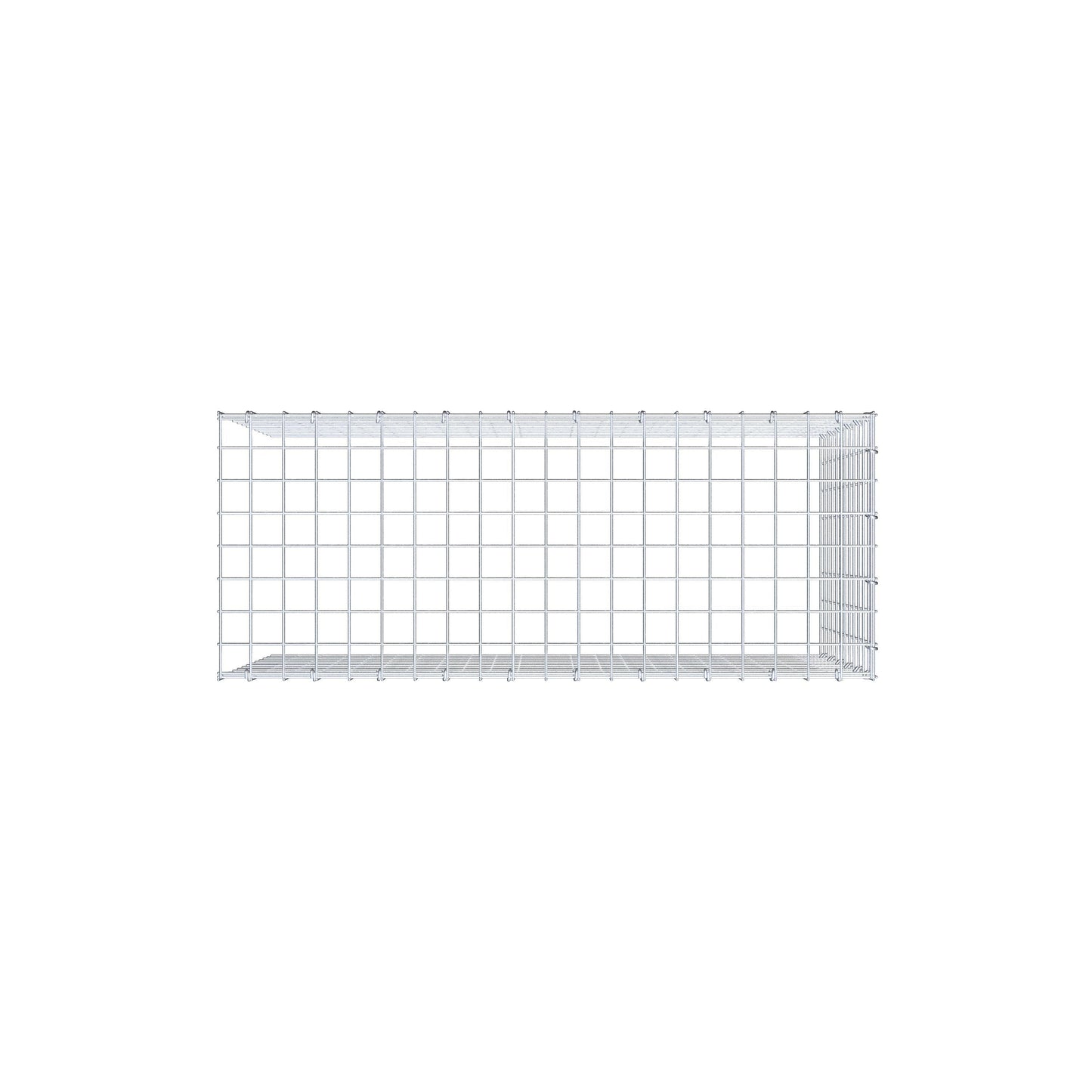 Anbaugabione Typ 4 100 cm x 60 cm x 40 cm (L x H x T), Maschenweite 5 cm x 5 cm, C-Ring