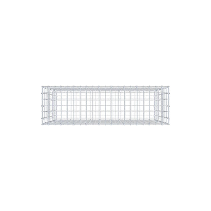 Gavión 100 cm x 90 cm x 30 cm (L x A x P), luz de malla 5 cm x 10 cm, anillo en C