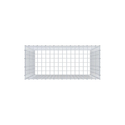Gabbione aggiuntivo di tipo 3 100 cm x 90 cm x 40 cm (L x H x P), maglia 5 cm x 5 cm, anello a C
