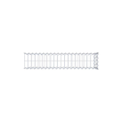 Gabion rapporté type 2 100 cm x 30 cm x 20 cm (L x H x P), mailles 5 cm x 10 cm, spirale