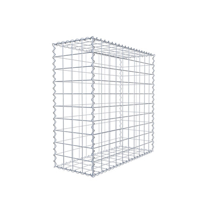 Gabbione 100 cm x 100 cm x 40 cm (L x H x P), maglia 10 cm x 10 cm, spirale