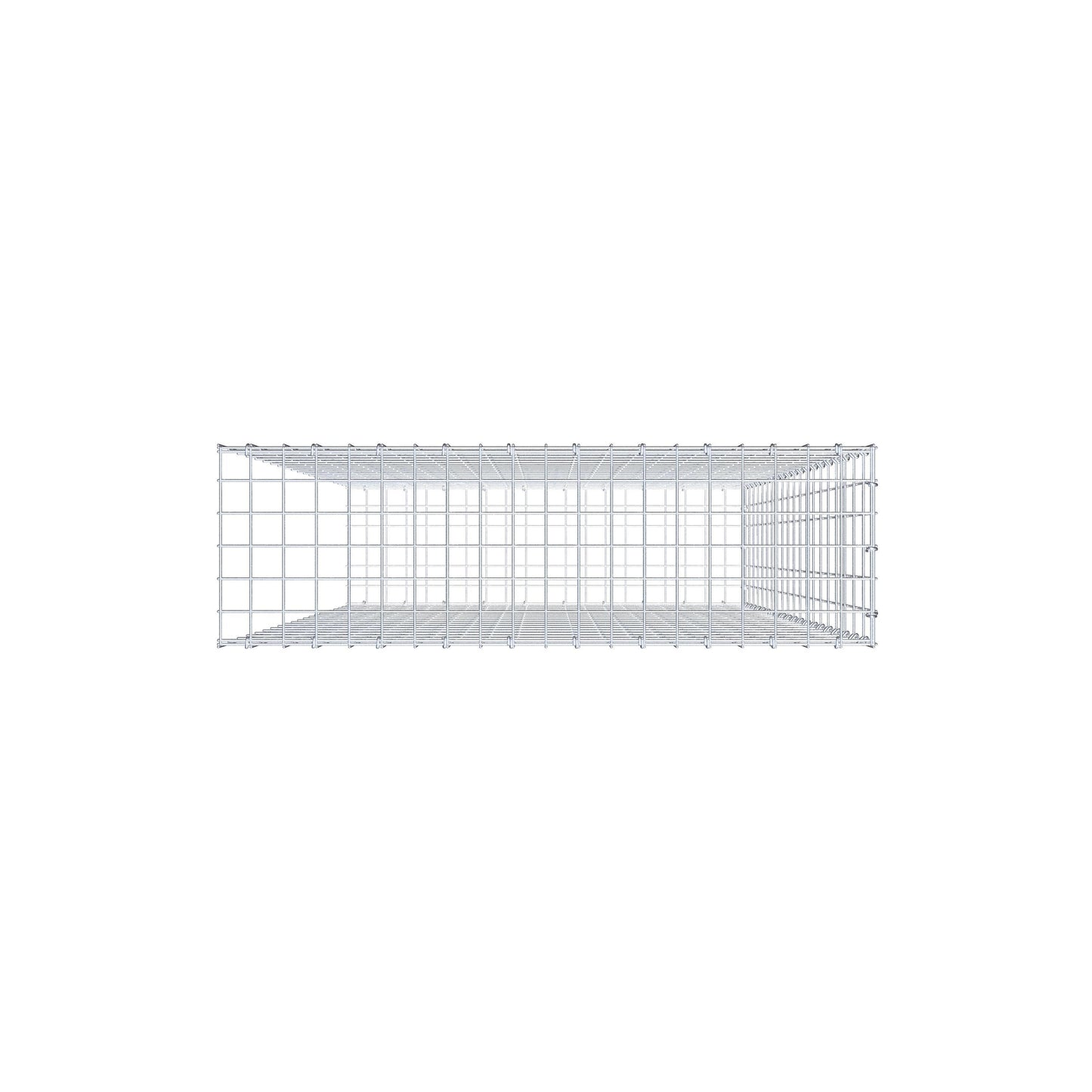 Mounted gabion type 2 200 cm x 100 cm x 30 cm, mesh size 5 cm x 10 cm, C-ring