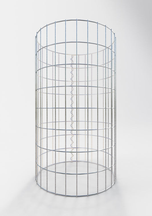 Gabionensäule rund 47 cm Durchmesser, 80 cm Höhe, Maschenweite 5 cm x 10 cm