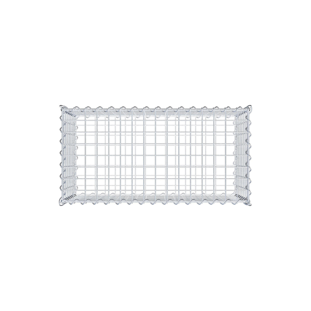 Gabion 80 cm x 40 cm x 40 cm (L x H x D), maskstorlek 5 cm x 5 cm, spiral
