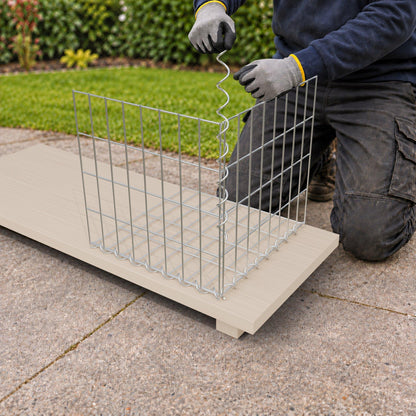 Gabion 40 cm x 40 cm x 40 cm (L x H x D), maskestørrelse 5 cm x 10 cm, spiral